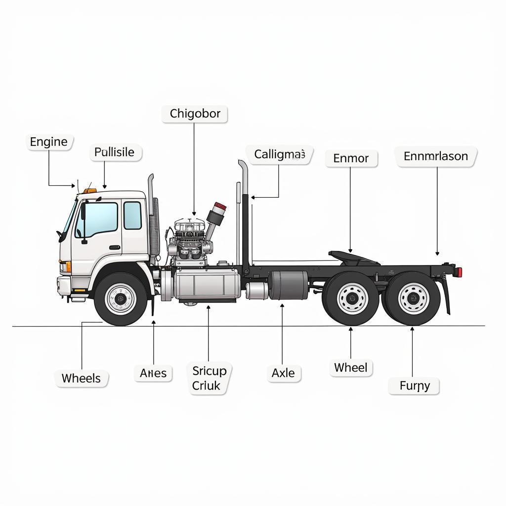 Các bộ phận của xe tải