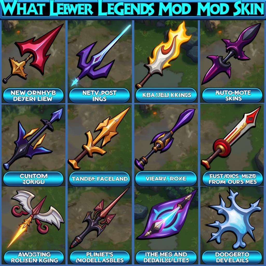 Các loại mod skin LOL phổ biến