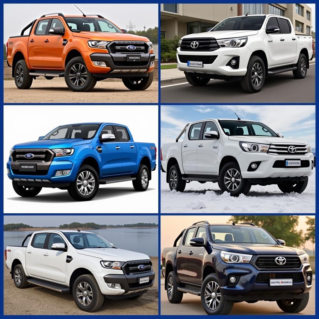 Các loại xe bán tải cho thuê tại Thanh Hóa: Ford Ranger, Toyota Hilux