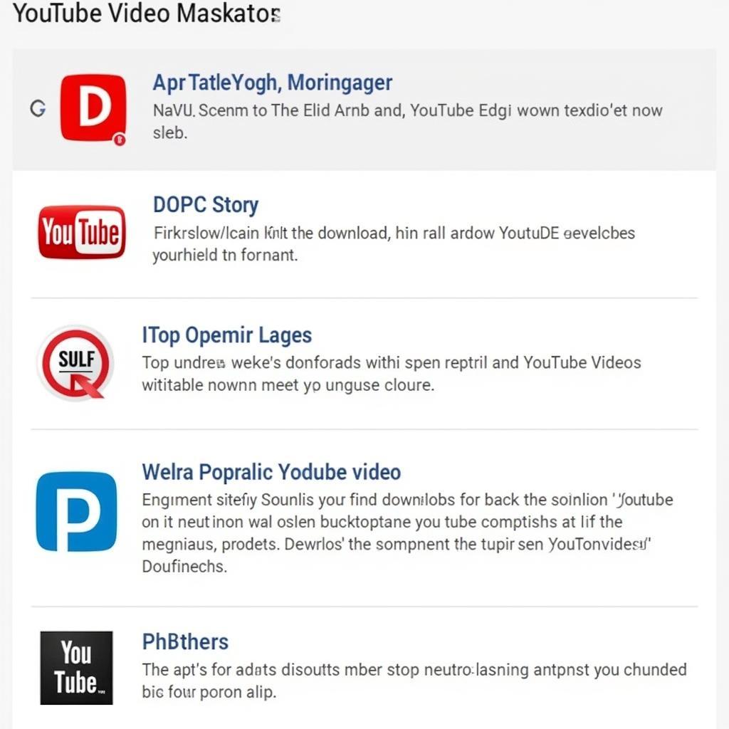 Danh sách app tải video YouTube
