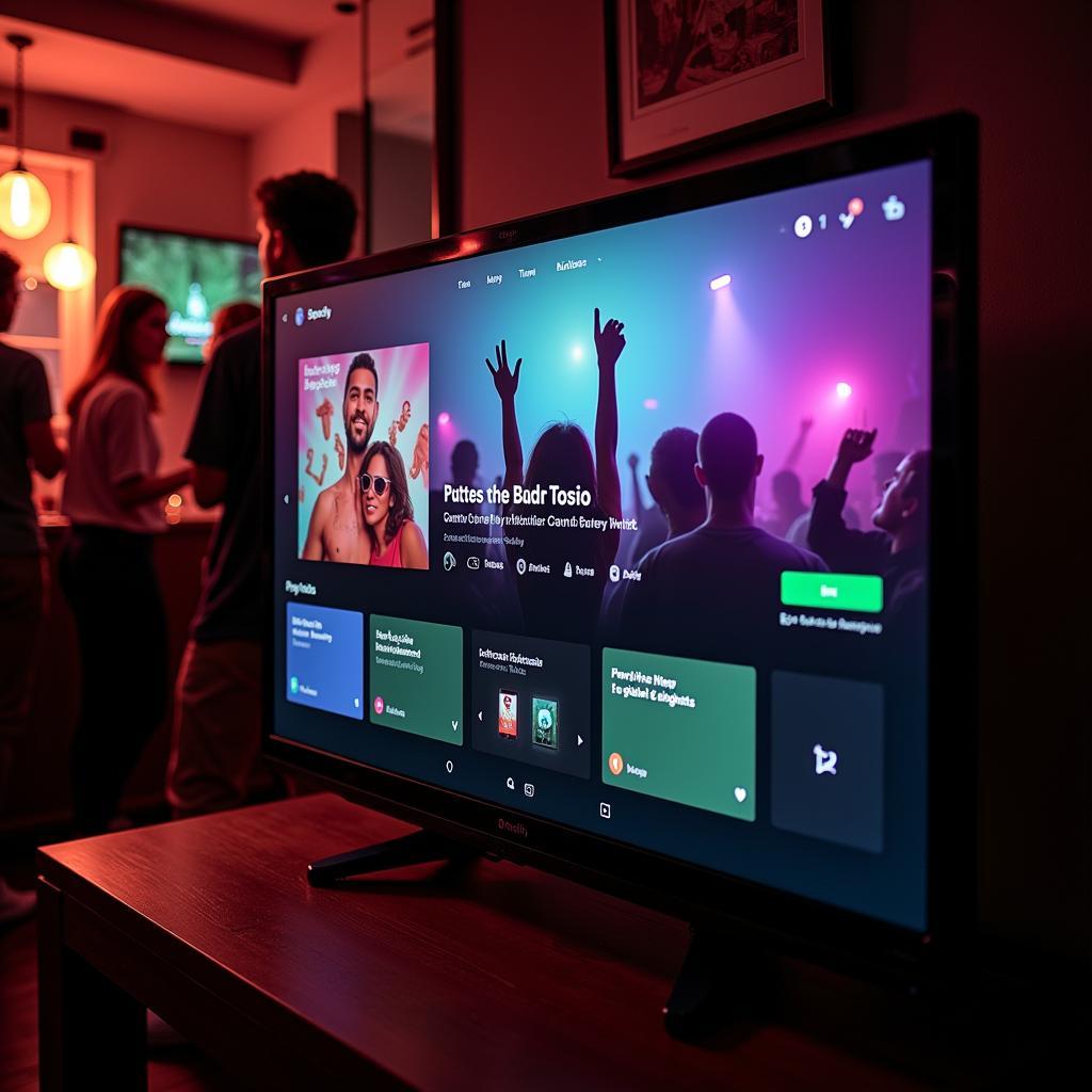 Giao diện Spotify trên Smart TV