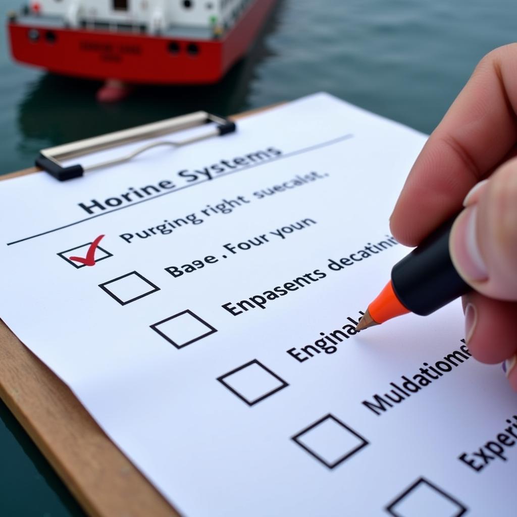 Ship Inspection Checklist