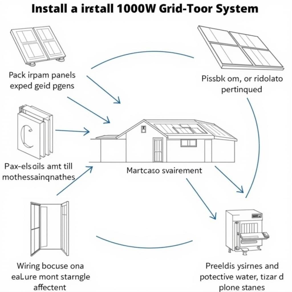 Lưu ý khi lắp đặt hệ thống hòa lưới bám tải 1000W