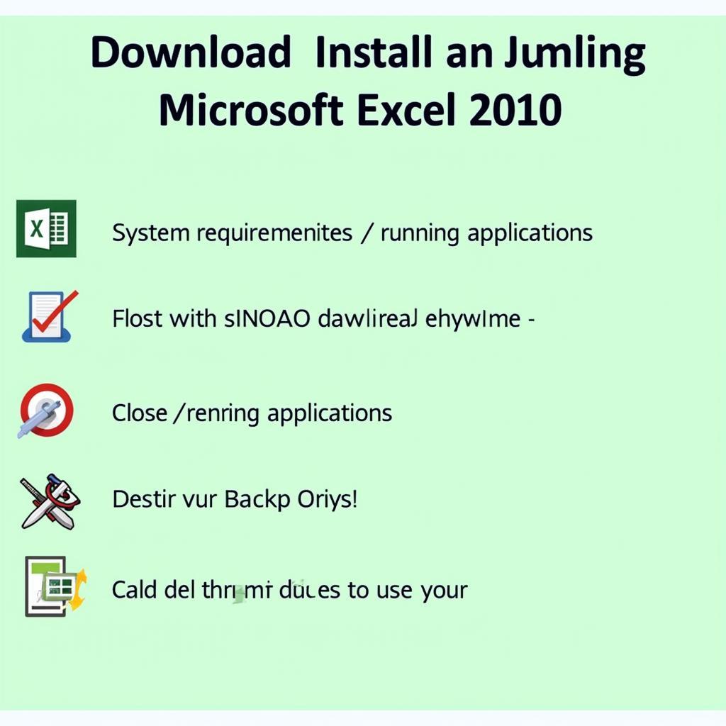 Những lưu ý khi tải và cài đặt Excel 2010