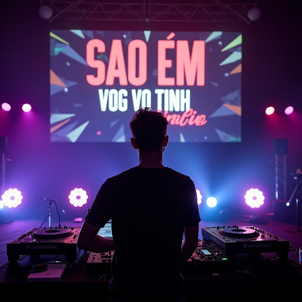 Hình ảnh DJ đang chơi nhạc Sao Em Vô Tình Remix của Jack