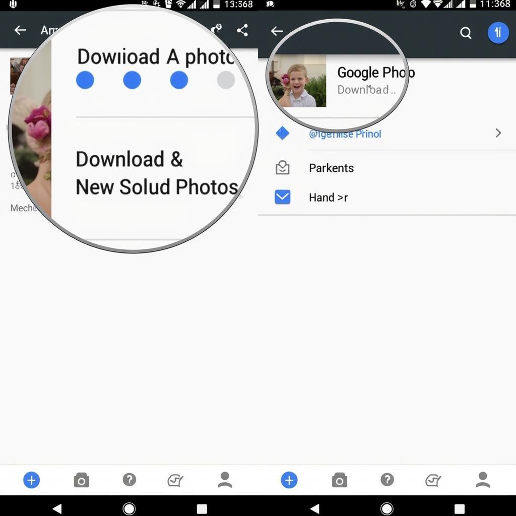 Tải ảnh từ Google Photos về điện thoại Android