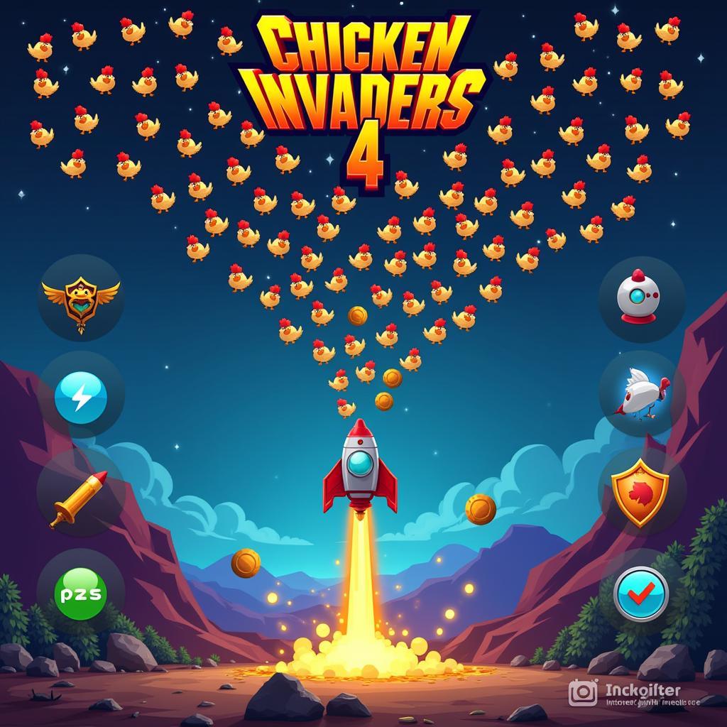 Chicken Invaders 4 Main Screen