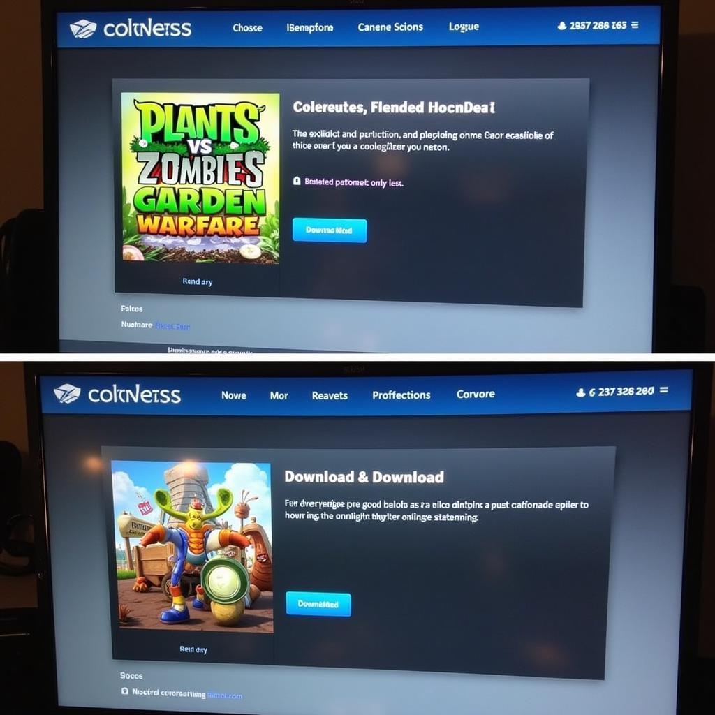 Downloading Plants vs. Zombies: Garden Warfare on Console