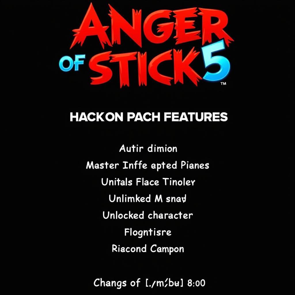 Anger of Stick 5 Hack Màn hình chính