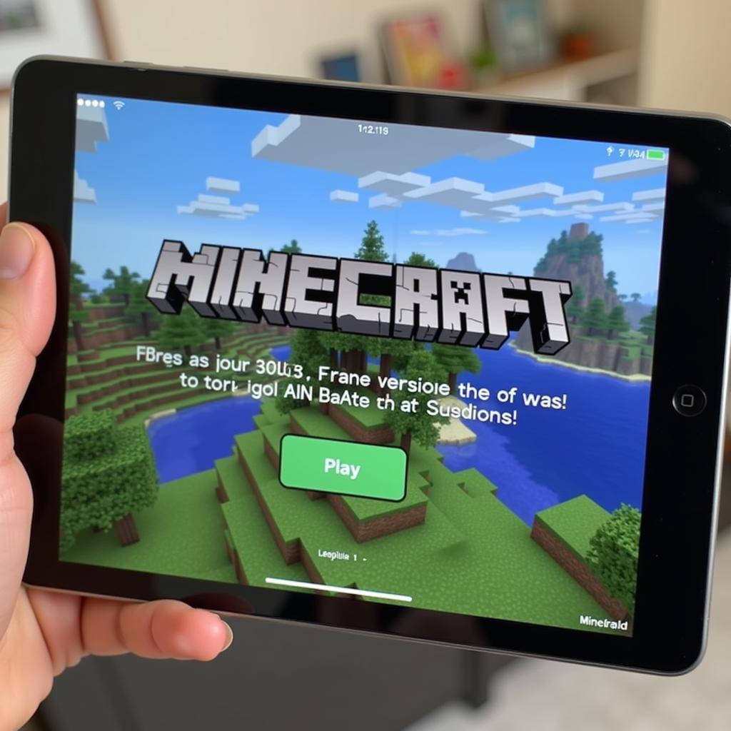 Minecraft 1.19 iOS Màn hình chính