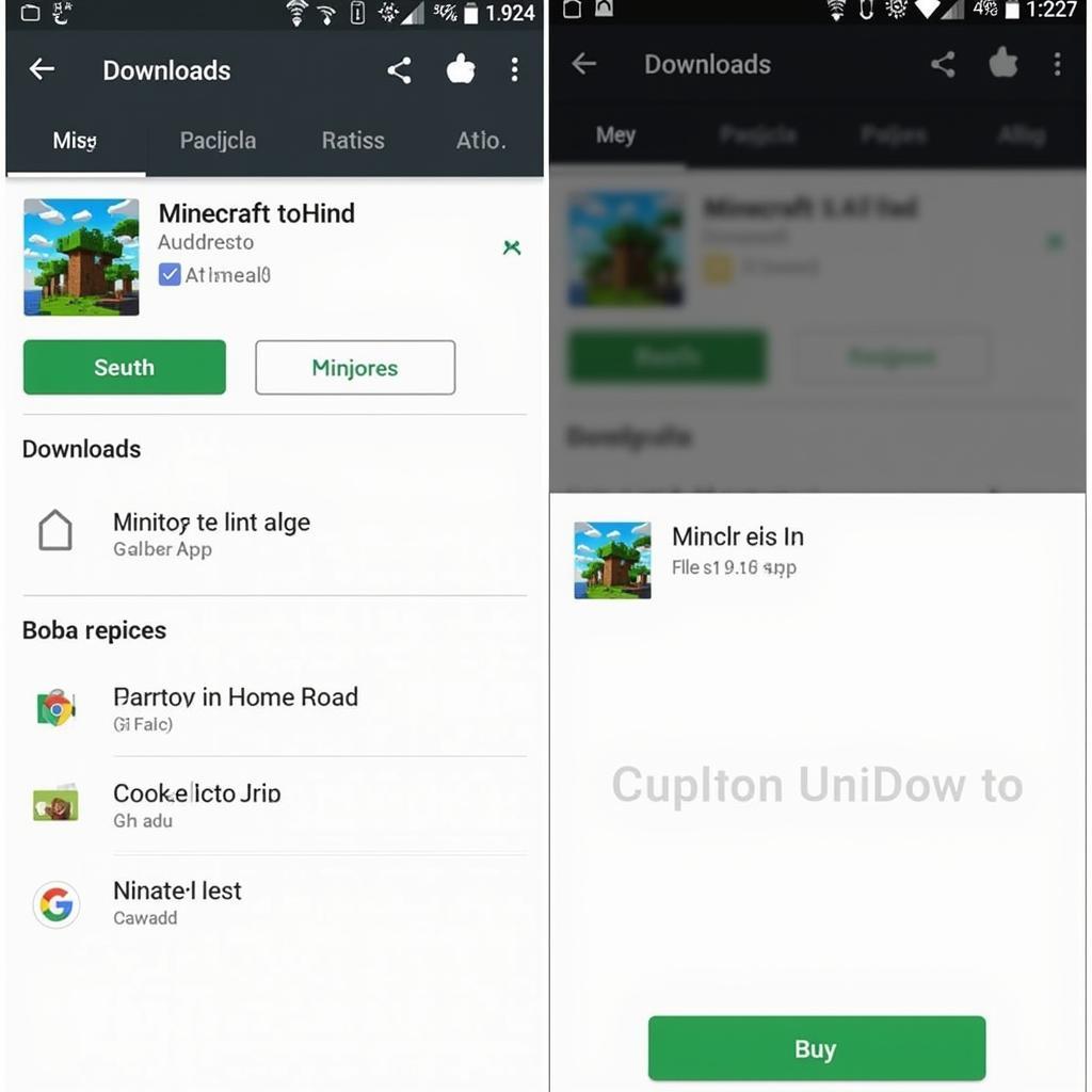 Tải Minecraft trên điện thoại Android