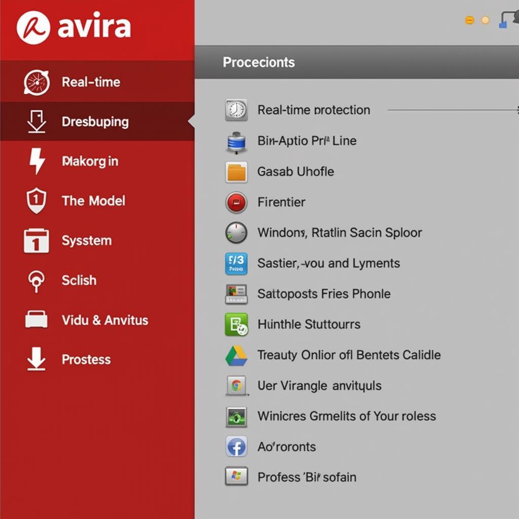 Giao diện Avira Free Antivirus