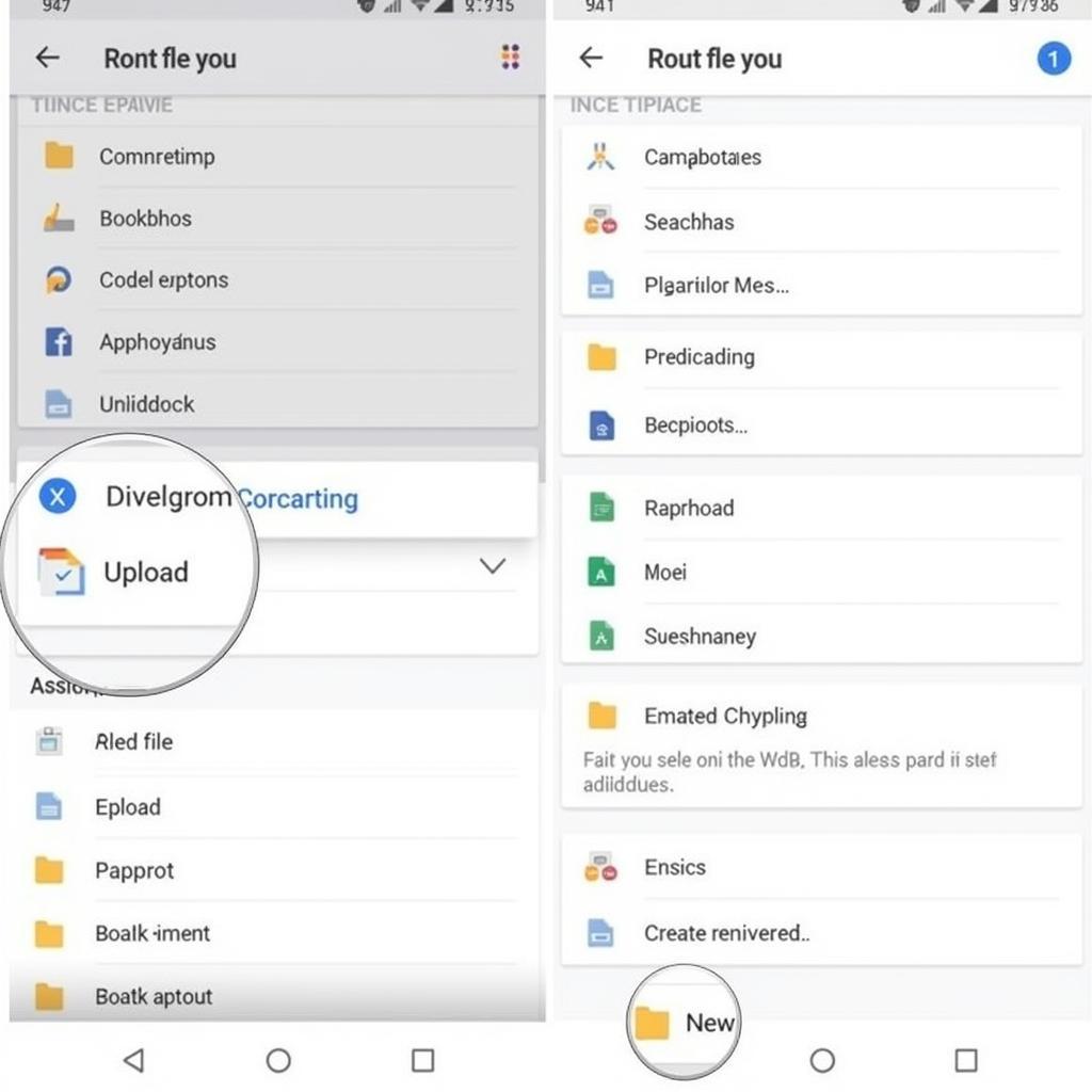 Tải tài liệu lên Google Drive trên điện thoại