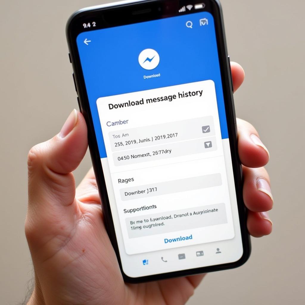 Cách tải tin nhắn Messenger trên điện thoại