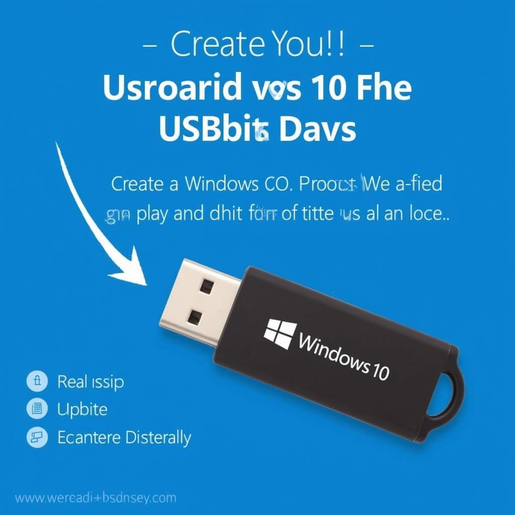 USB cài đặt Win 10 Pro 64bit