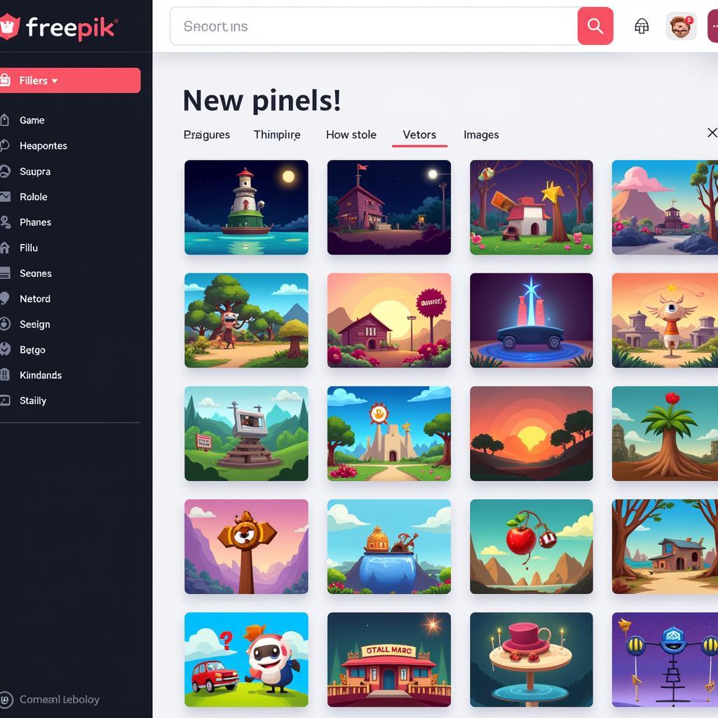 Tìm kiếm ảnh game trên Freepik