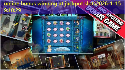 online bonus winning at jackpot slots